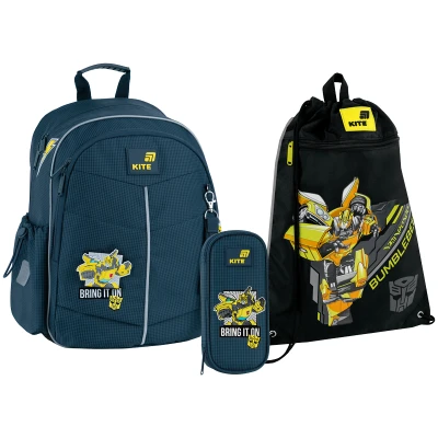 Набір рюкзак + пенал + сумка для взуття Kite SET_TF26-771S Transformers