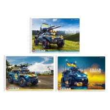 Альбом для малювання, спiраль, 30арк., 120г/м2, УФ-лак, PB-SC-030-8031 Школярик