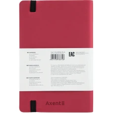 Книга записна Partner Soft, 125*195, 96арк, кліт, червона 8206-05-A