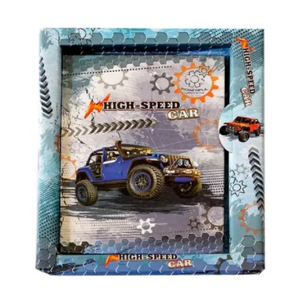 Блокнот А6 лінія, з глітером у тонкій коробці, серія Street raacing 4024 Kidis