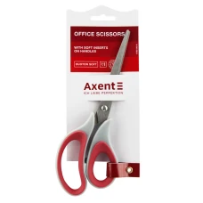 Ножицi Duoton Soft, 21см, сiро-червонi 6102-06-А