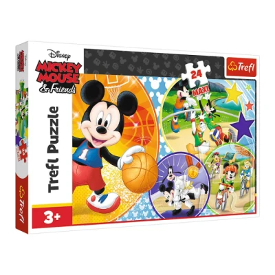 Пазли Trefl Mickey Mouse and friends Час на спорт 24 елемента 60х40 см, 14291