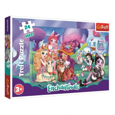 Пазли Trefl Веселий світ Enchantimals 24 елемента 60х40 см, 14315
