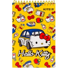 Блокнот пласт обкл., спіраль А6, 48арк., нелінований Hello Kitty HK19-196 Kite