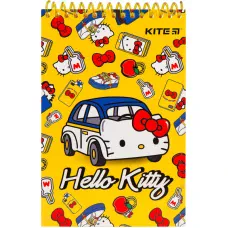 Блокнот пласт обкл., спіраль А6, 48арк., нелінований Hello Kitty HK19-196 Kite