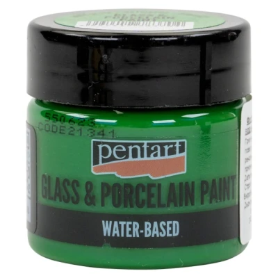 Фарба акрилова Glass&porcelaine, на водній основі, Зелене яблуко, 30 мл, Pentart