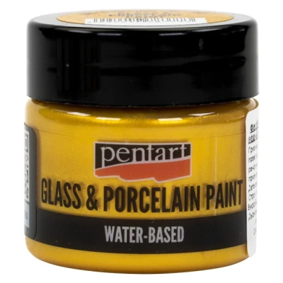 Фарба акрилова Glass&porcelaine, на водній основі, Золото, 30 мл, Pentart