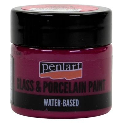 Фарба акрилова Glass&porcelaine, на водній основі, Маджента, 30 мл, Pentart