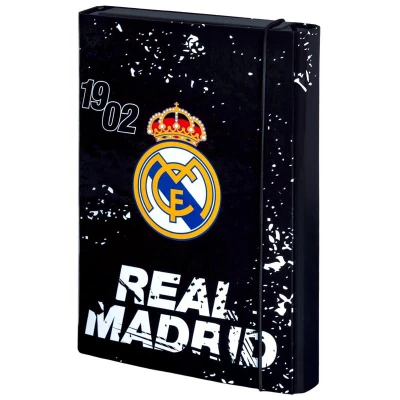 Папка для зошитів В5 на гумці картон, FC Real Madrid RL26-210 Kite