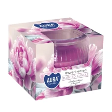 Свічка ароматична в склі "Aura candles-Flower heaven" 100г. sn69-469