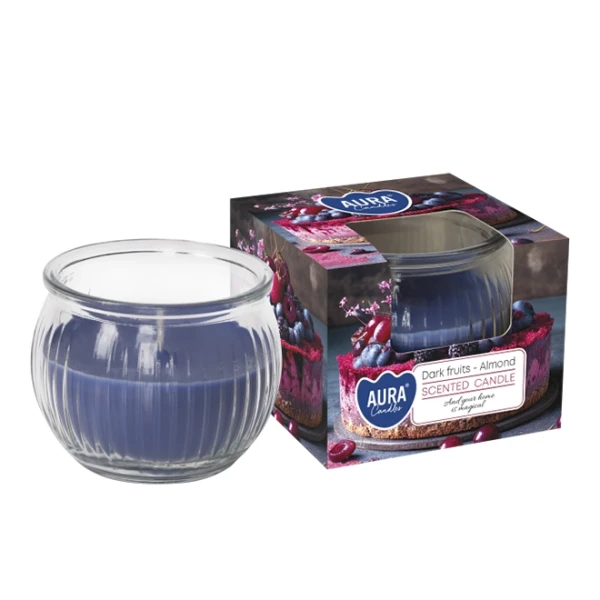 Свічка ароматична в склі "Aura candles-Dark fruits" 100г. sn69-373
