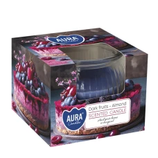 Свічка ароматична в склі "Aura candles-Dark fruits" 100г. sn69-373