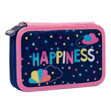 Пенал твердий YES подвійний HP-01 Happiness, синій 533087