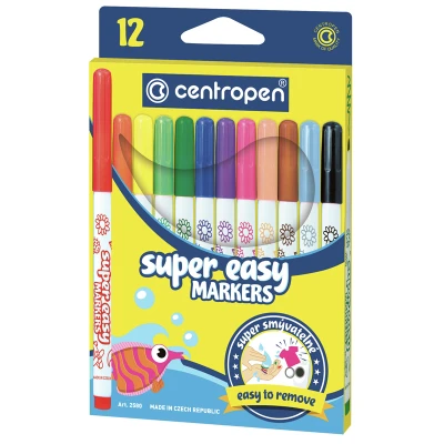Фломастери 2580 Super Easy набір 12шт. Centropen