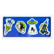 Закладки пластикові 4x20 шт, 35х50 мм, UFO, K22-479-2 Kite