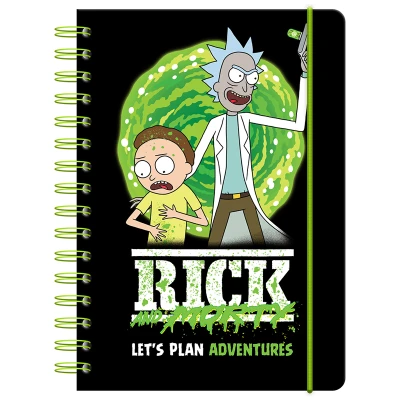 Щоденник на спіралі, тверда обкл., Rick and Morty RM23-438 Kite