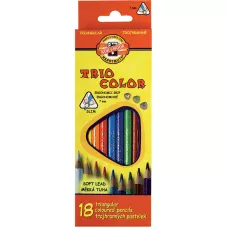 Олiвцi кольоровi Triocolor, 18шт., 3133 Koh-i-noor