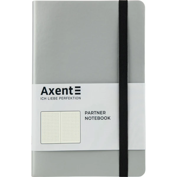 Книга записна Partner Soft, 125*195, 96арк, крап, срібляста 8312-34-A