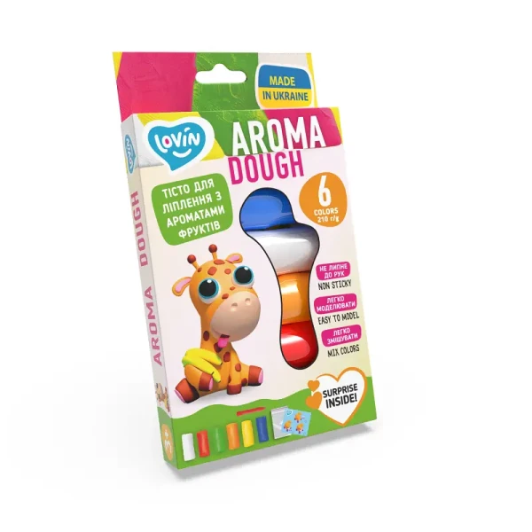 Набір для ліплення з тістом TM Lovin'Do 6 кольорів Aroma 41178 Окто