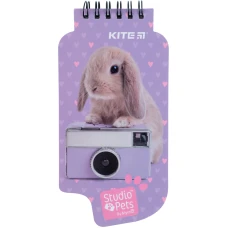 Блокнот пласт обкл., спіраль, А5, 50арк., нелінований Studio Pets SP22-465
