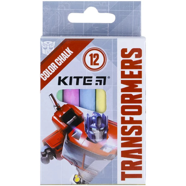 Крейда кольорова, 12 шт. Transformers TF21-075 Kite