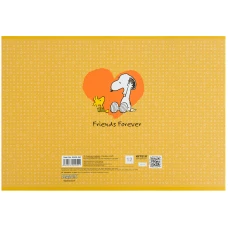 Зошит для малювання, 12 арк., скоба, гібр. лак + УФ лак, Peanuts Snoopy SN22-241 Kite