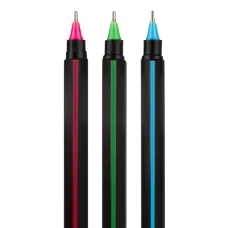 Ручка YES кулькова масляна "Triangular Black", 0,7 мм, синя, 412102