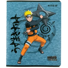 Зошит 24 арк., клітинка, гібр. лак + УФ лак, Naruto NR23-238 Kite
