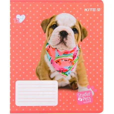 Зошит 12 арк., лінія, софт тач + УФ лак, Studio Pets SP22-234 Kite