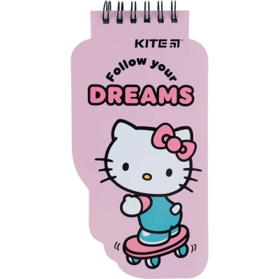 Блокнот пласт обкл., спіраль, А5, 50арк., нелінований Hello Kitty HK22-465
