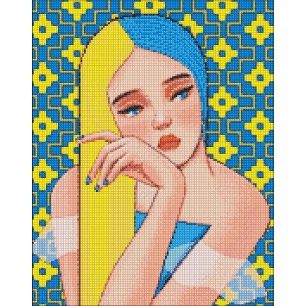 Набір з алмазною мозаїкою "Непохитна @mosyakart" 40х50см., AMO7243