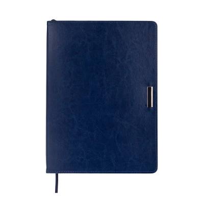 Щоденник недатований SALERNO, L2U, А4, синій, штуч.шкіра, 336 с. BM.20990-02