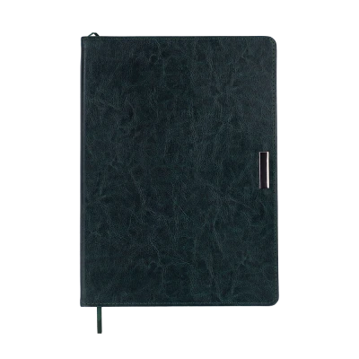Щоденник недатований SALERNO, L2U, А4, зелений, штуч.шкіра, 336 с. BM.20990-04