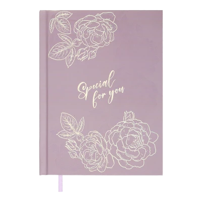 Щоденник недатований поліграфічний ONLY, A5, світло-рожевий, 336 с. BM.20540-43