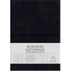 Зошит Business, А5/96 арк., у лінію, PU, м'яка палітурка, кремовий блок, 80г/м2, A5-7143, Школярик