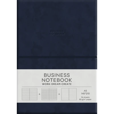 Зошит Business, А5/96 арк., у лінію, PU, м'яка палітурка, кремовий блок, 80г/м2, A5-7142