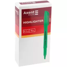 Маркер Highlighter D2503, 2-4 мм клиноп., зелений