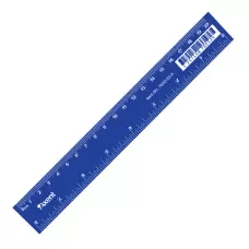 Лінійка пластикова, 20 см, синя 7620-02-A