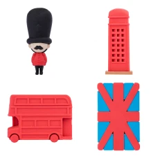 Гумки YES "London", набір 4шт, 560558