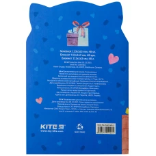 Блокнот м'яка обкл., 48 арк. кліт., Gift cat K22-461-1 Kite