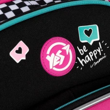 Рюкзак шкільний напівкаркасний YES S-91 "Lovely Smile" 38*29*13см., 559390