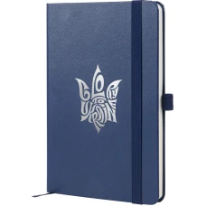 Книга записна Partner, 125*195, 96арк, кліт, синя, Glory 8201-02-3-A
