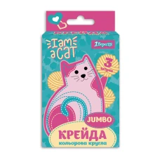 Крейда кольорова Jumbo, 3 шт. 