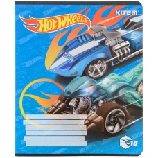 Зошит 18 арк., лінія, гібр. лак + УФ лак, Hot Wheels HW22-237 Kite