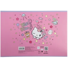 Зошит для малювання, 12 арк., скоба, УФ лак + глітер, Hello Kitty HK23-241 Kite