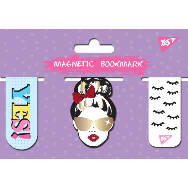 Закладки магнітні YES "Fashion", фольга, 3шт, 707003