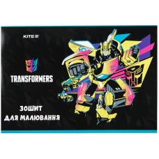 Зошит для малювання, 12 арк., скоба, УФ лак, Transformers TF23-241 Kite