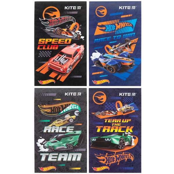 Блокнот-планшет А6, 50арк, нелінований Hot Wheels HW23-195 Kite