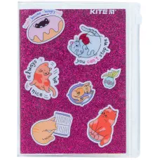 Блокнот силіконова обкладинка, 80 арк., Pink cats K22-462-1