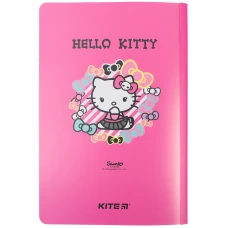 Блокнот пласт. обкл. двійна, А5+, 40 арк, кліт., Hello Kitty HK23-460 Kite